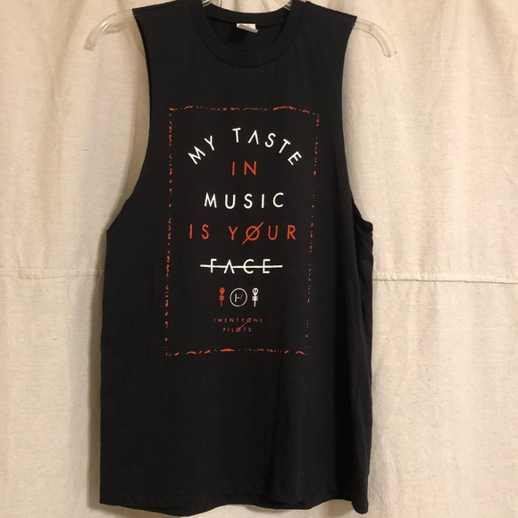 Tops - Twentyone Pilots | Graphic Lyric Band Tank - S